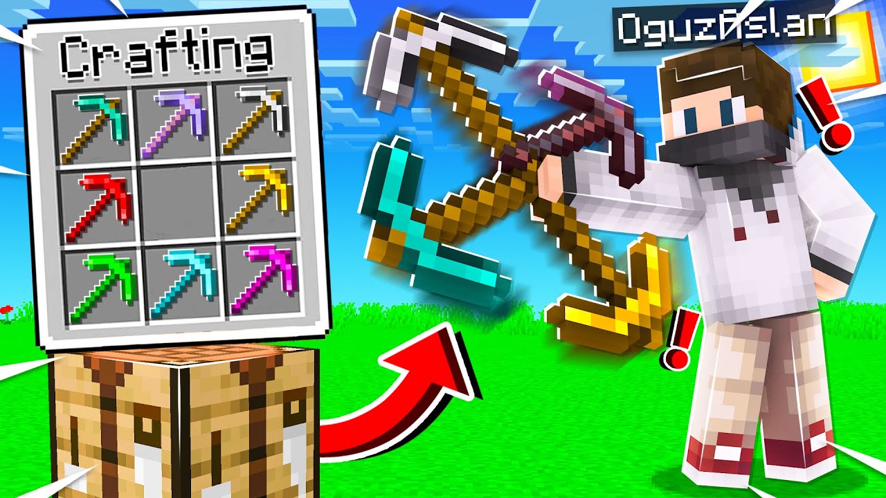 MİNECRAFT'ta BÜTÜN KAZMALARI BİRLEŞTİRDİM!