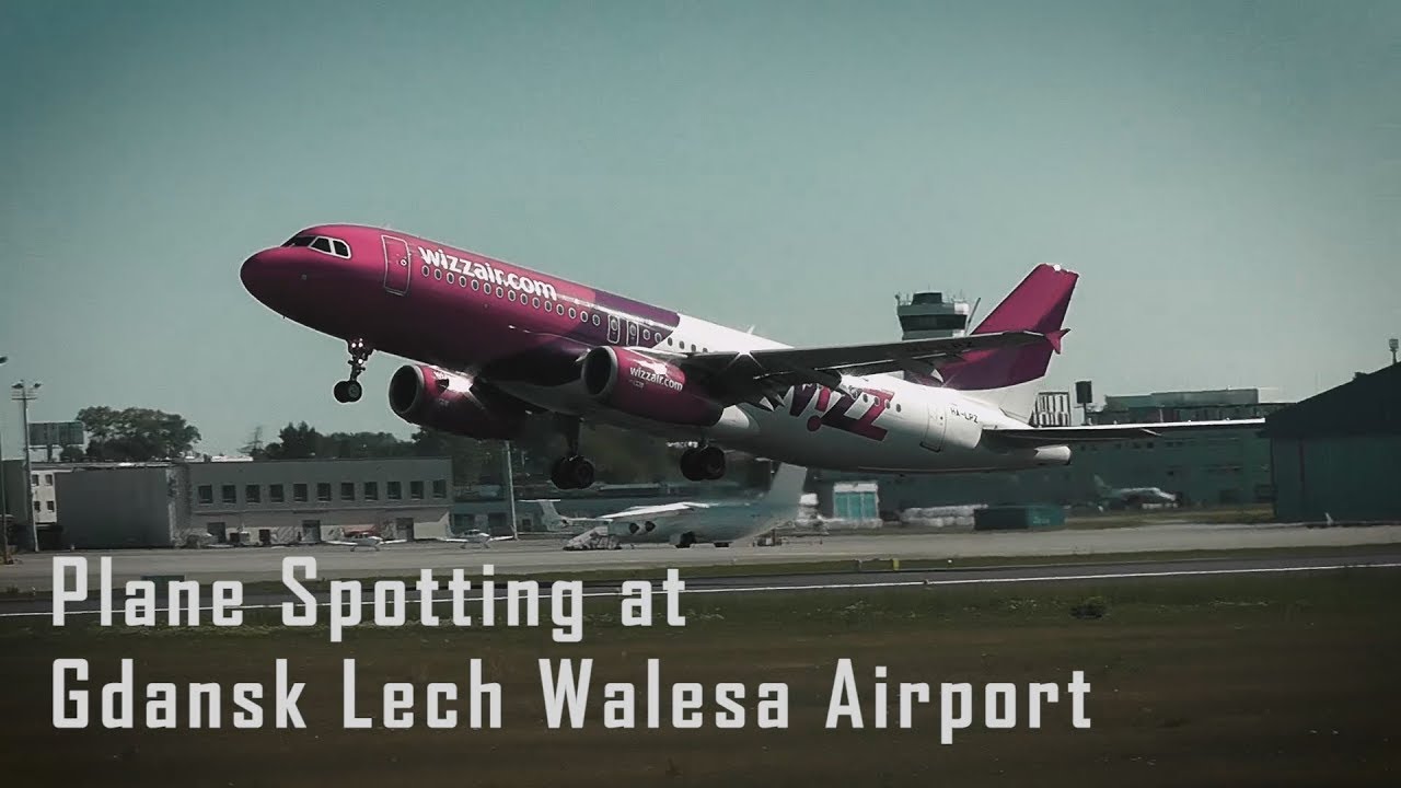Plane spotting at Gdansk Lech Walesa Airport [HD]