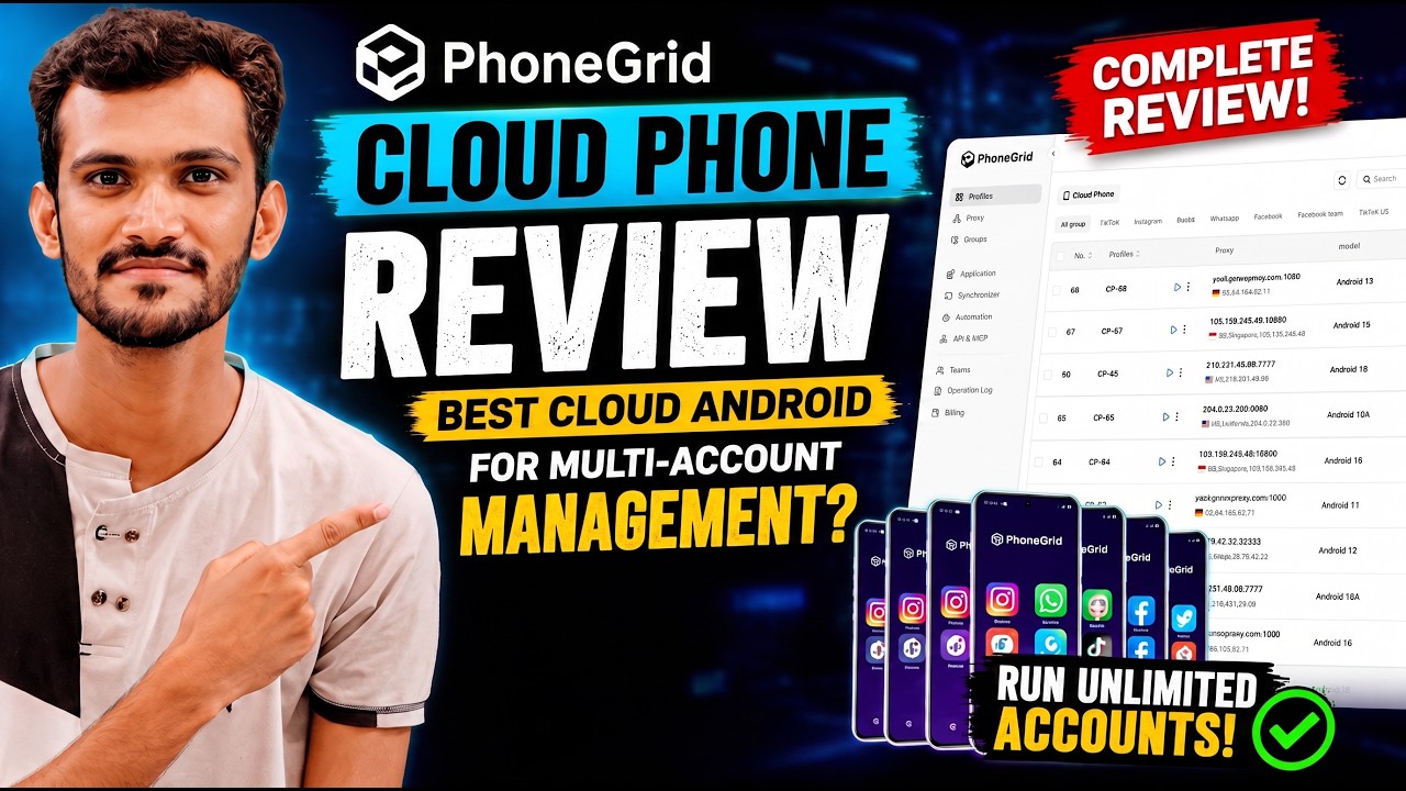 PhoneGrid Cloud Phone Review | Best Cloud Android for Multi-Account Management?