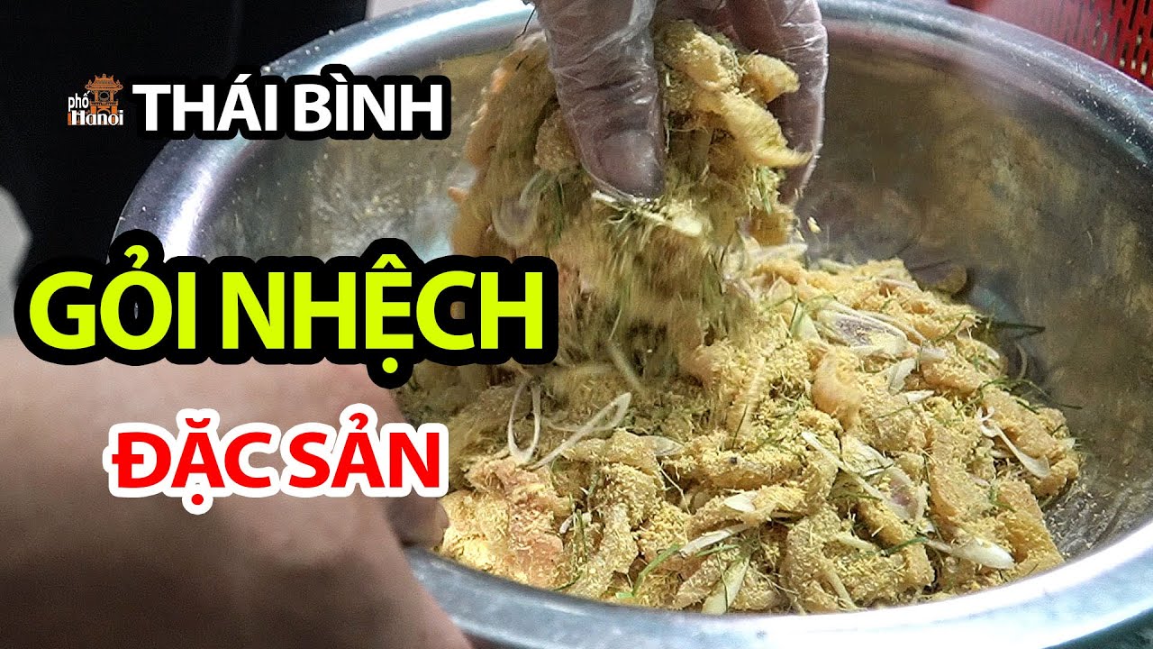 Bí Quyết Làm Gỏi Nhệch Nộm Sứa Giòn Ngon Mát Đậm Chất Quê Thái Bình #hnp