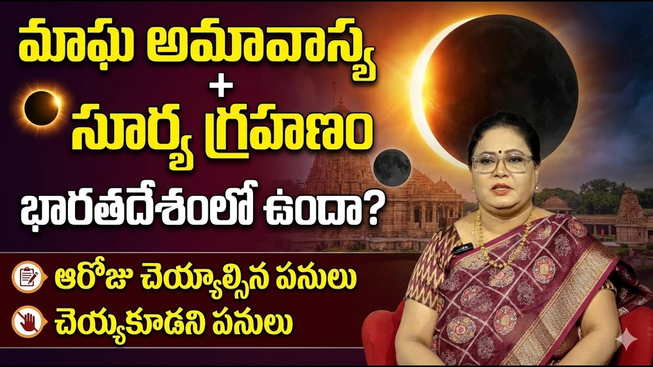Magha Amavasya Significance 2026 | Magha Amavasya + Suryagrahanam | Tanishka | SumanTV