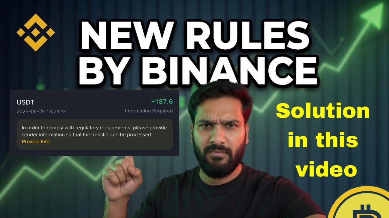 Problem Solved✅😍 Binance new rule in India | Sender information on binance 