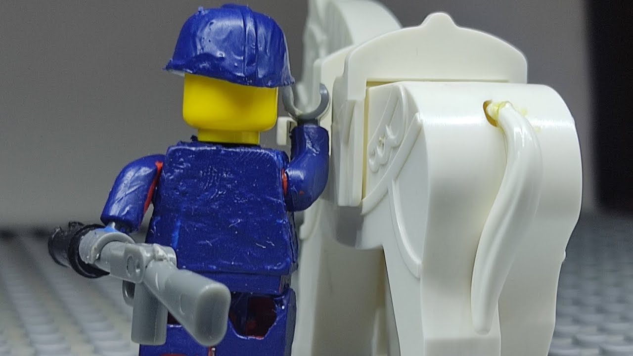 Lego WW1 battle of Verdun - German attack, 1st part. Stop motion.