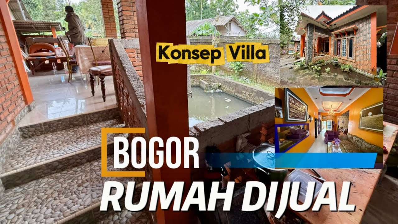 Rumah Dijual di Bogor , kosep Villa , Lt 550  lb 250, Gazebo,1.5 M 