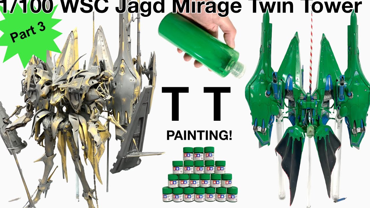 Painting the LEGENDARY 1:100 Jagd Mirage TWIN TOWER (WSC ver.) PART 1