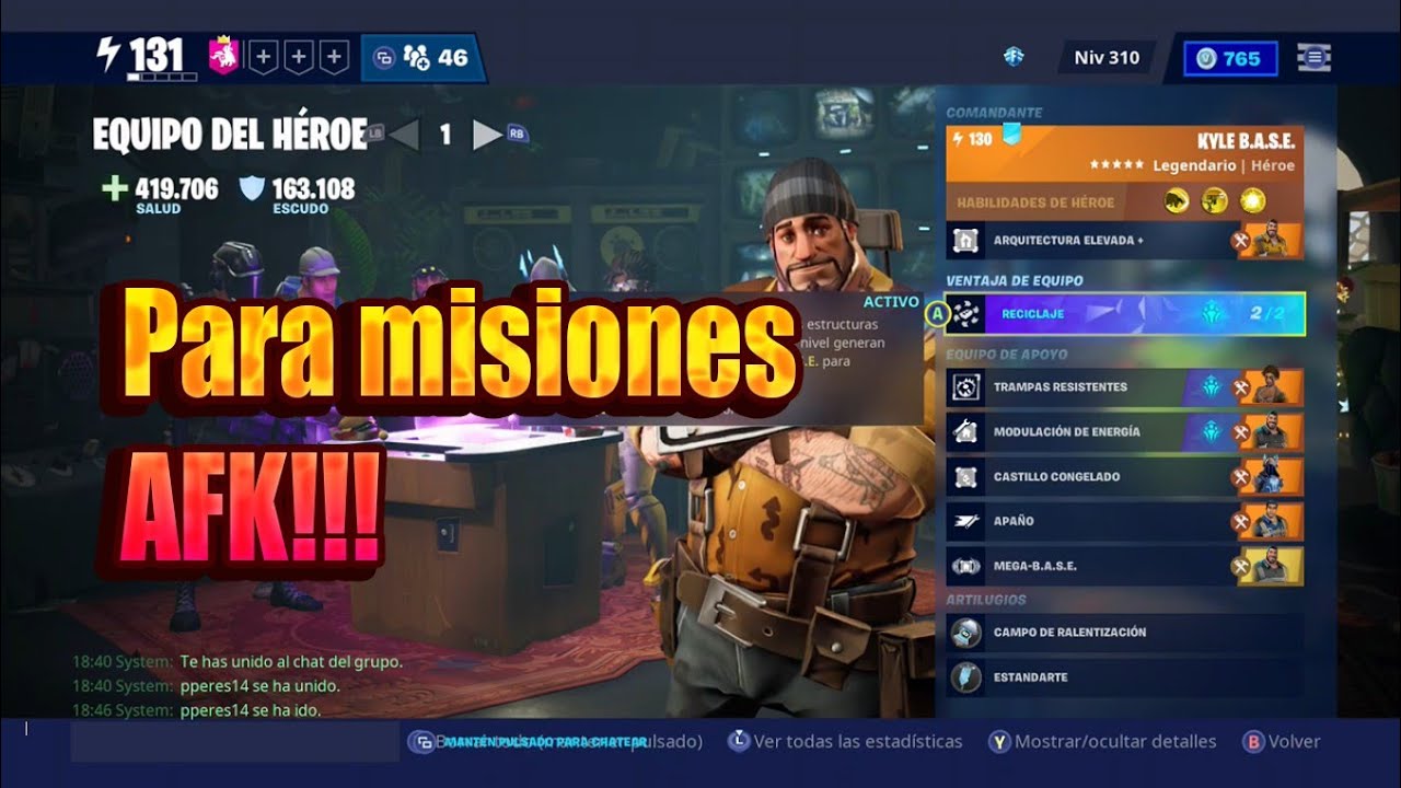 La mejor BUILD para MISIONES AFK en Fortnite Salvar el mundo