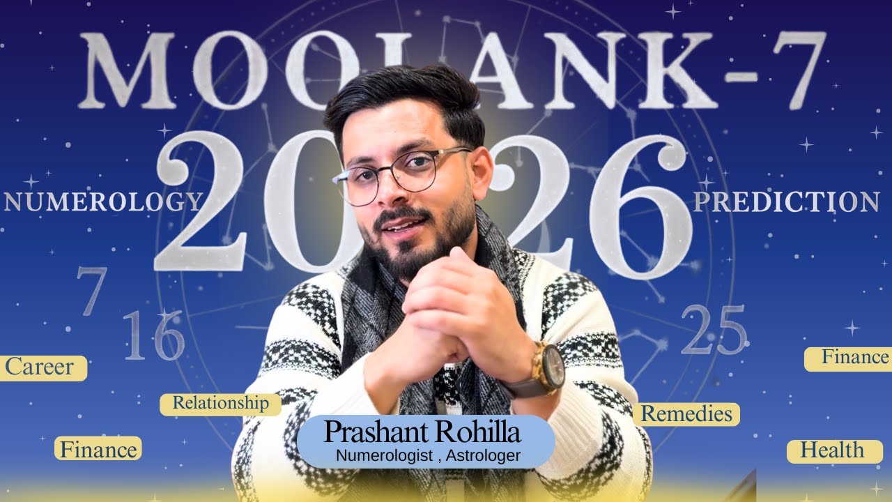 Yearly Prediction 2026 For Moolank-7 (7,16, 25 ) | Numerology Predictions 2026 | Prashant Rohilla