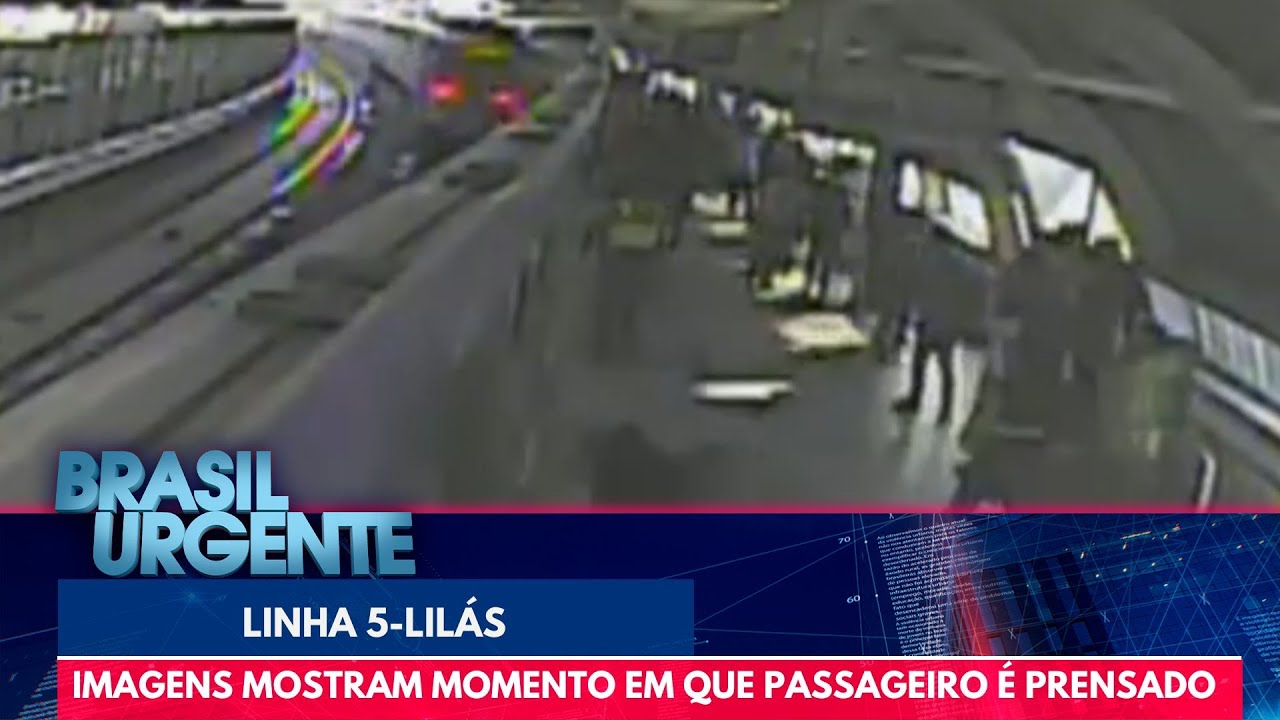 Imagens mostram momento em que passageiro é prensado no metrô | Brasil Urgente