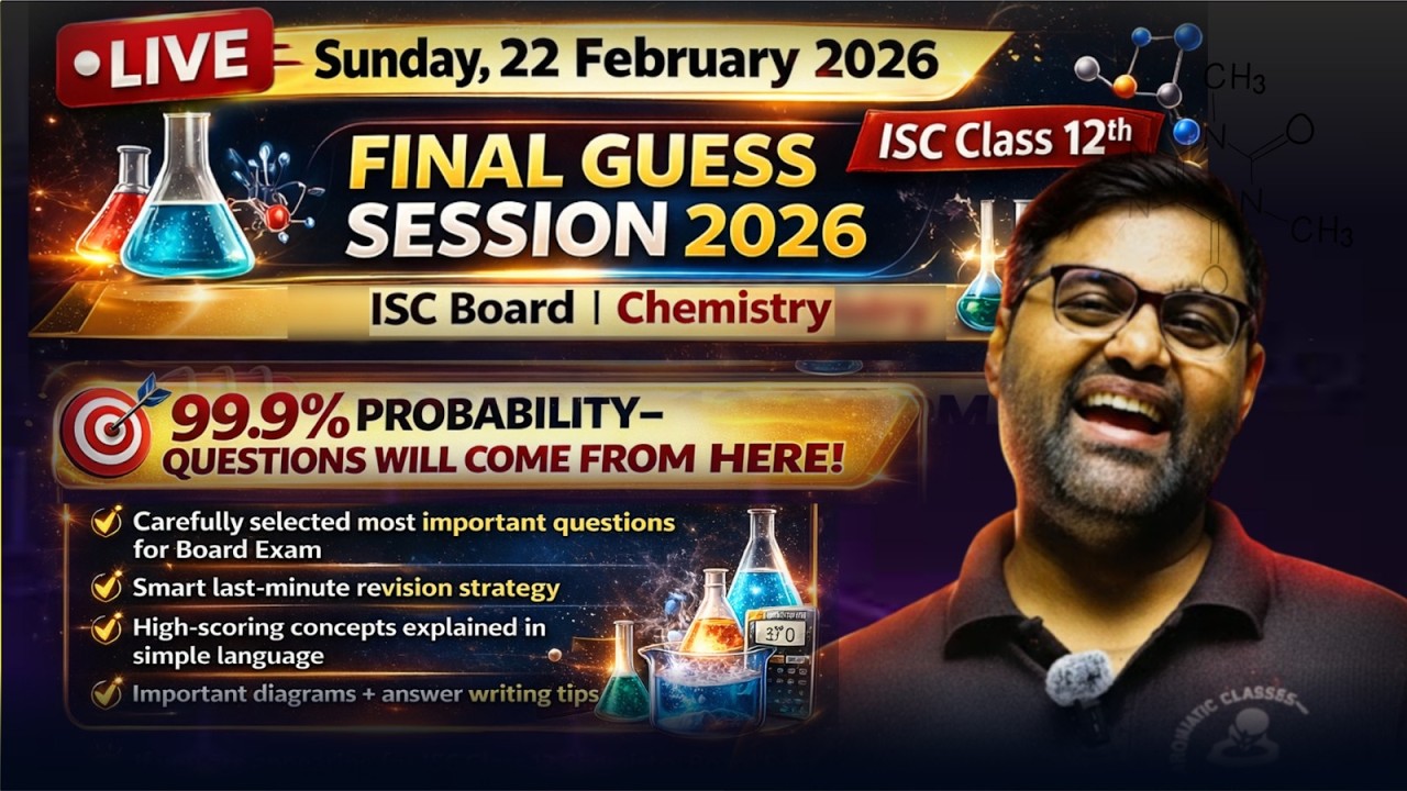 #ISC12th Chemistry 2026 | 