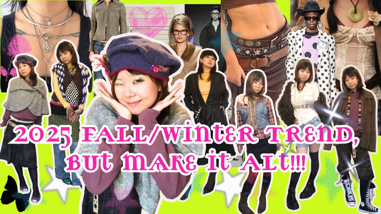 Fall 2025 Fashion Trends — But Make It ALT! ( 9 thrift outfits )