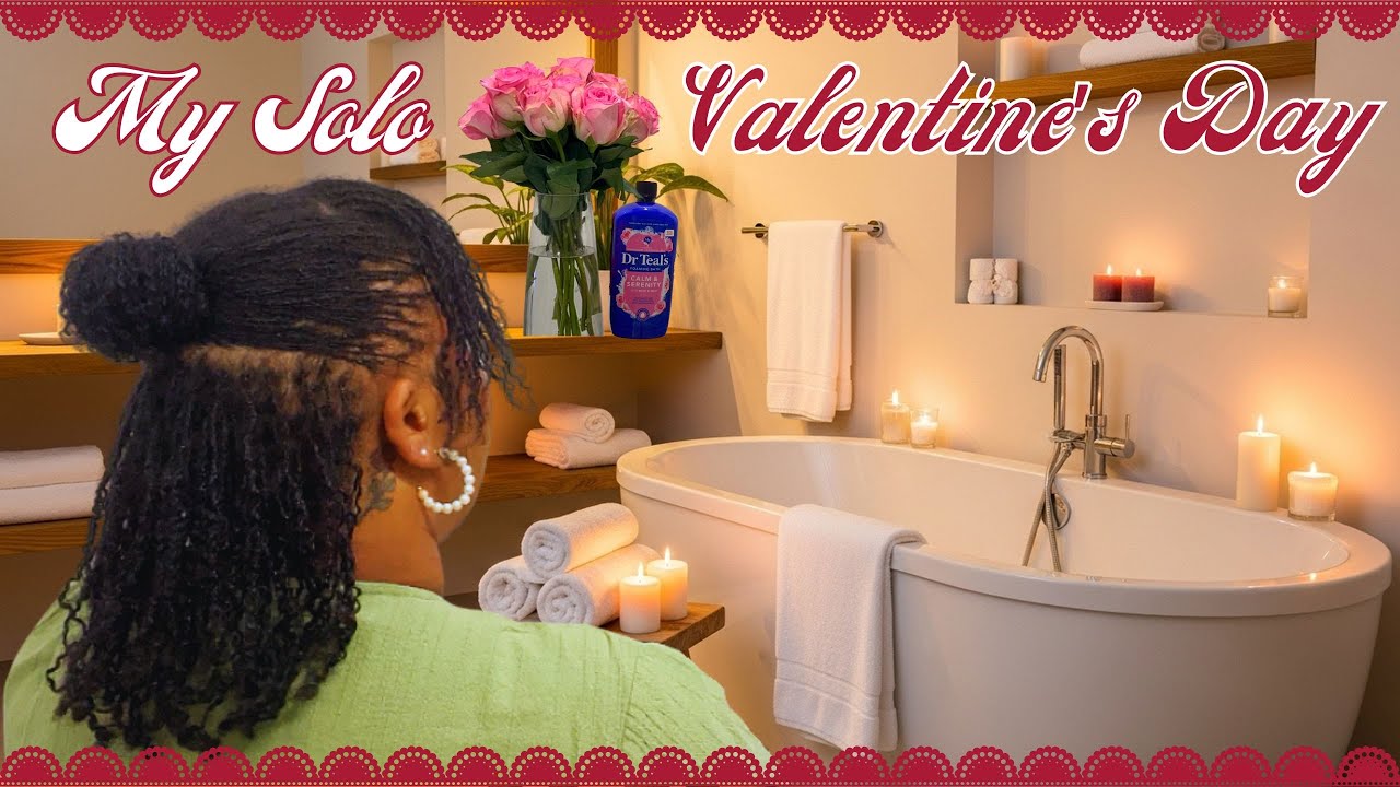 A Soft Valentine’s Day Alone | Self Care, Solo Date & Girly Vibes 💕