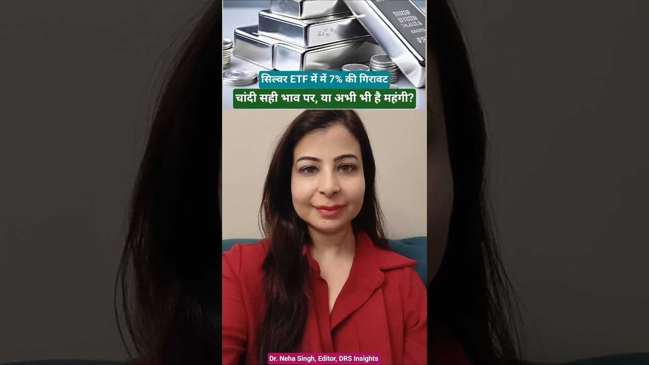 Silver ETF price falls, Is it still costly? Dr. Neha Singh, Editor DRS Insights #silverpriceanalysis