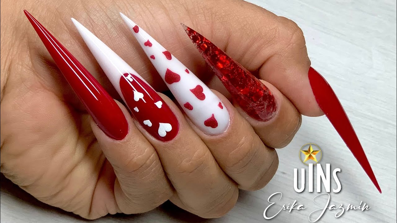 Set para San Valentín técnica de reversa en ROJO ❤️ 