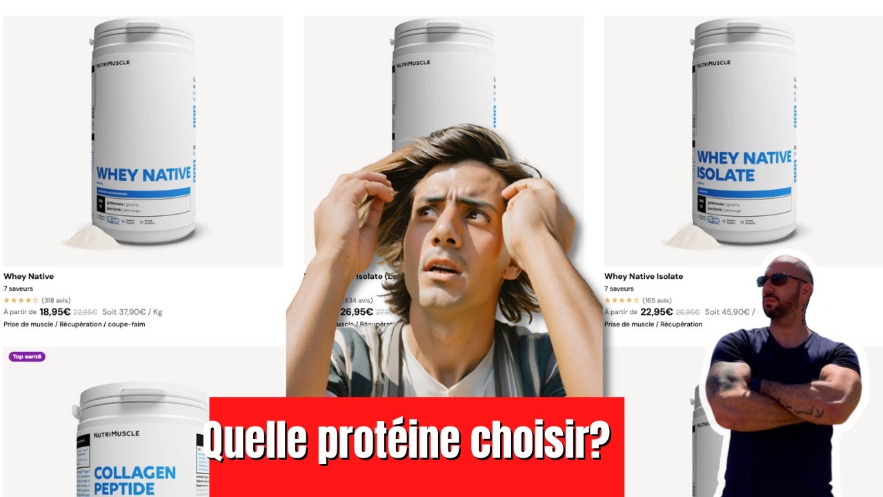 Les protéines @nutrimuscle  : Laquelle choisir ? ( aide au choix )