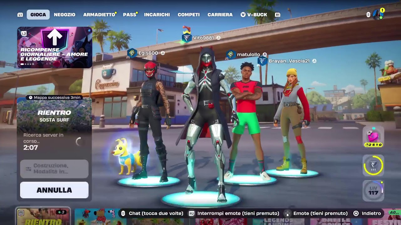 Live su Fortnite e rocket league