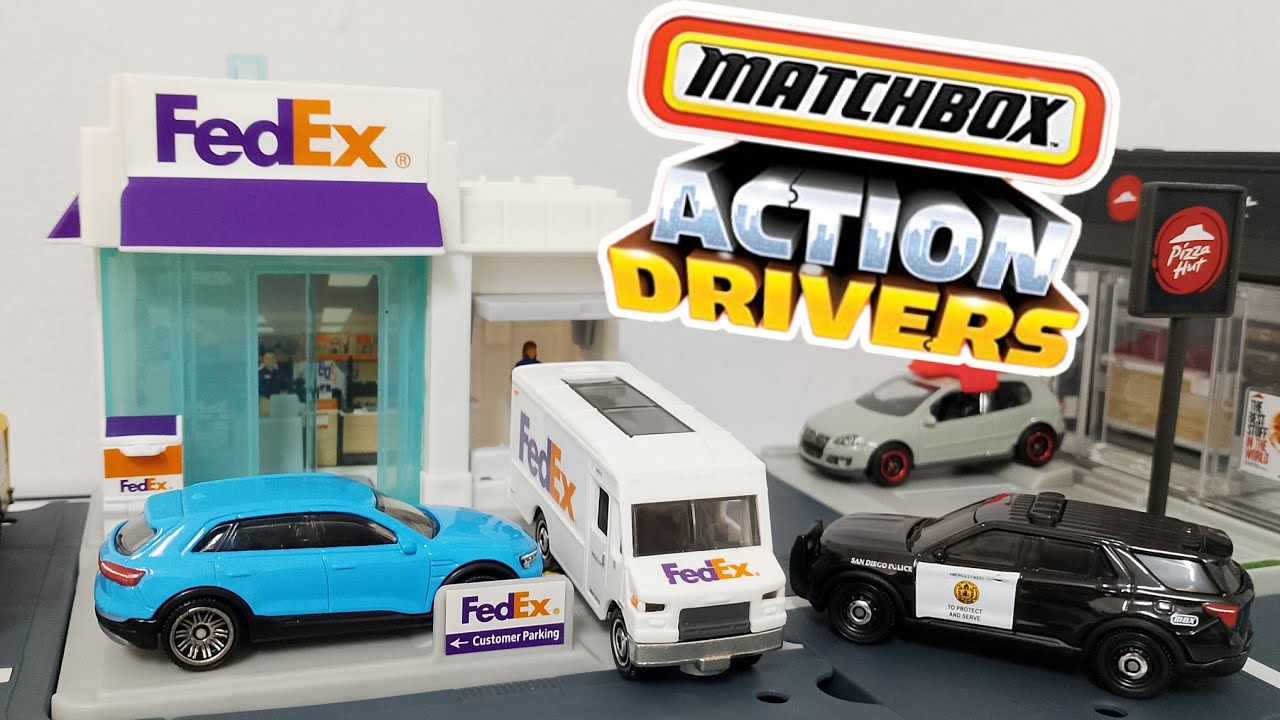 Matchbox Action Drivers | FedEx Package Center & 2025 Ford Police Interceptor Utility Review