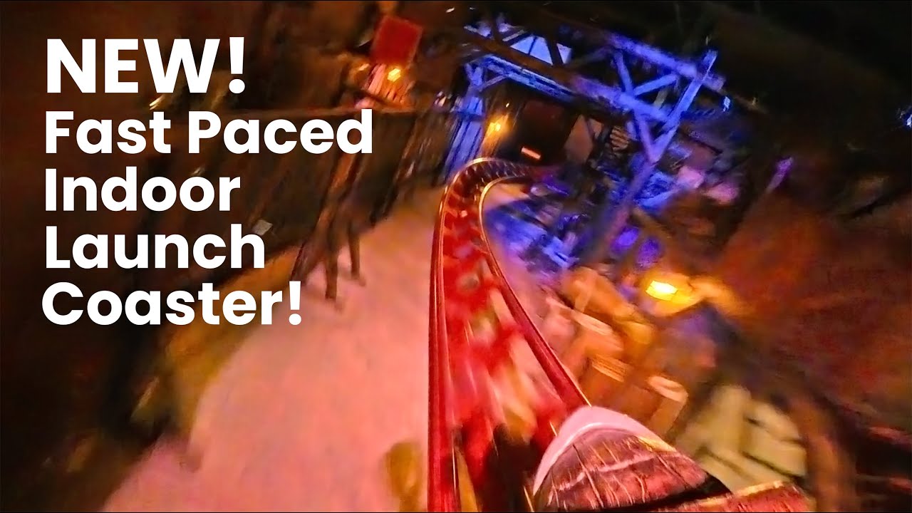 Aquila Front Row POV AWESOME Indoor Vekoma Launch Coaster at Mandoria | New for 2025