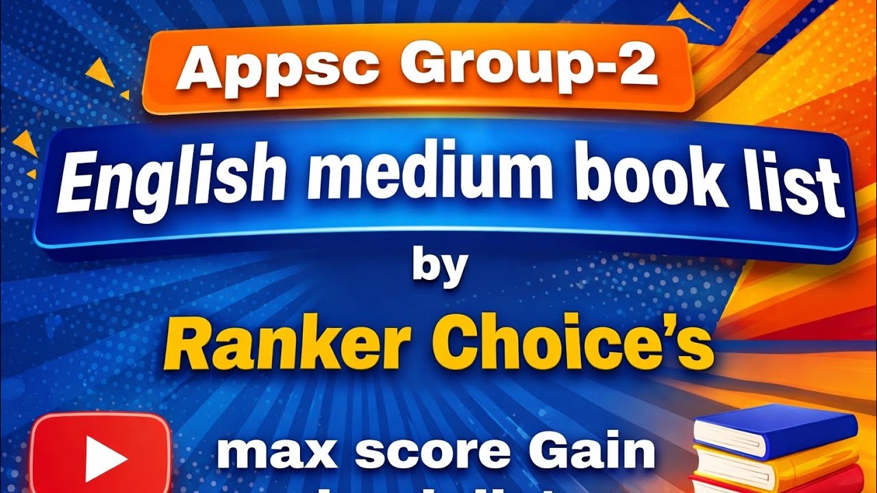 Appsc Group-2 English Medium  Books List || Appsc || Groups  #appsc #appscgroup2 #jobcalender #viral