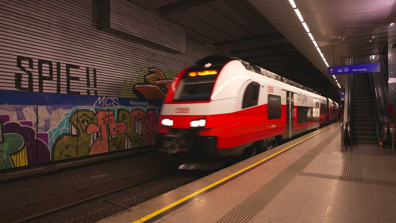 Austria, Vienna, Rennweg Train Station, 2X escalator