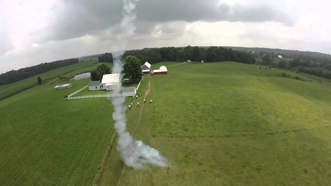 Aerial Video Of A Model Rocket Launch From a Quadcopter