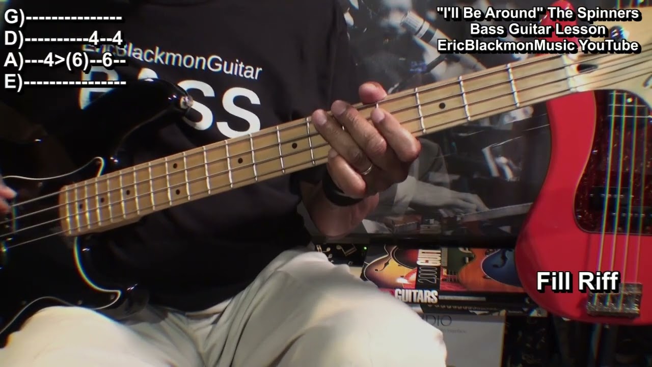 Как играть I'LL BE AROUND The Spinners Урок игры на бас-гитаре @ericblackmonmusicbass9175