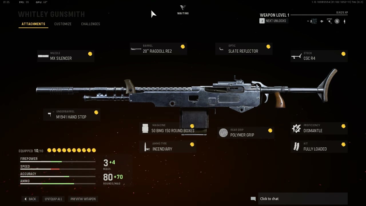 Best gun in Vanguard the Whitley: LMG best setup