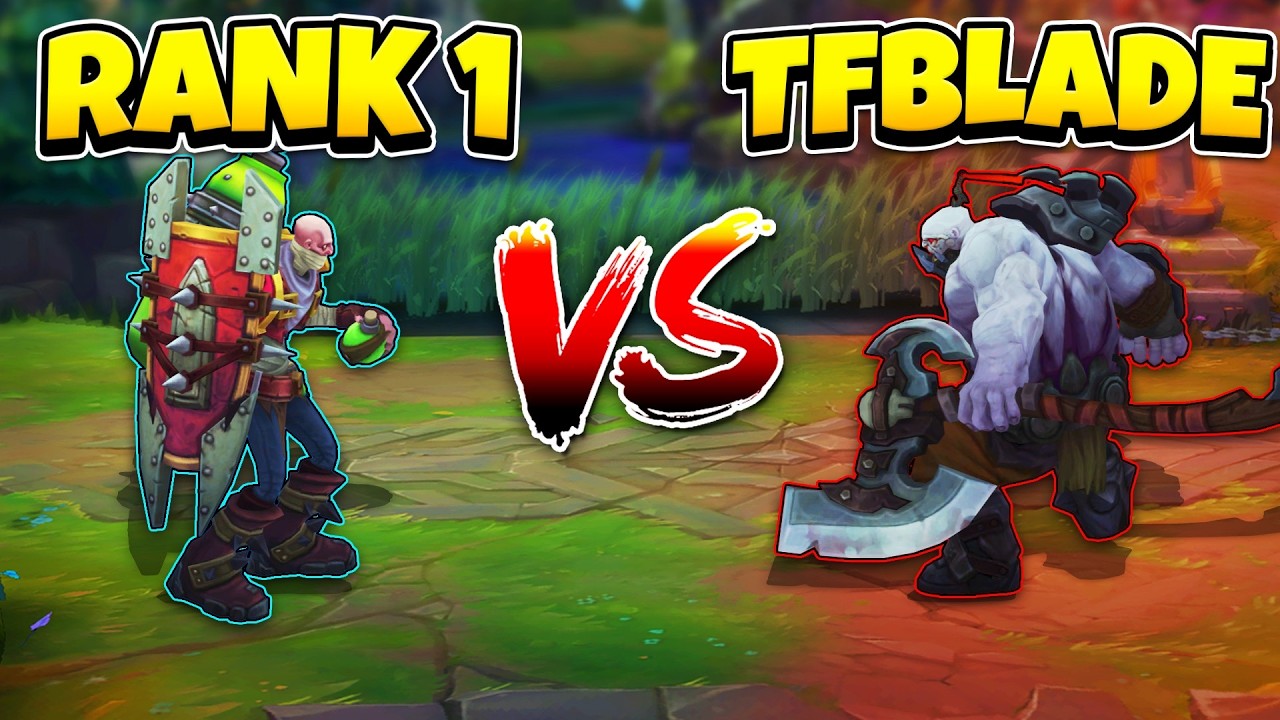 I WENT AGAINST TFBLADE, DAVEMON, ALICOPTER AND SHEIDEN IN SOLO QUEUE (#1 SINGED VS. RANK 1 PLAYERS)