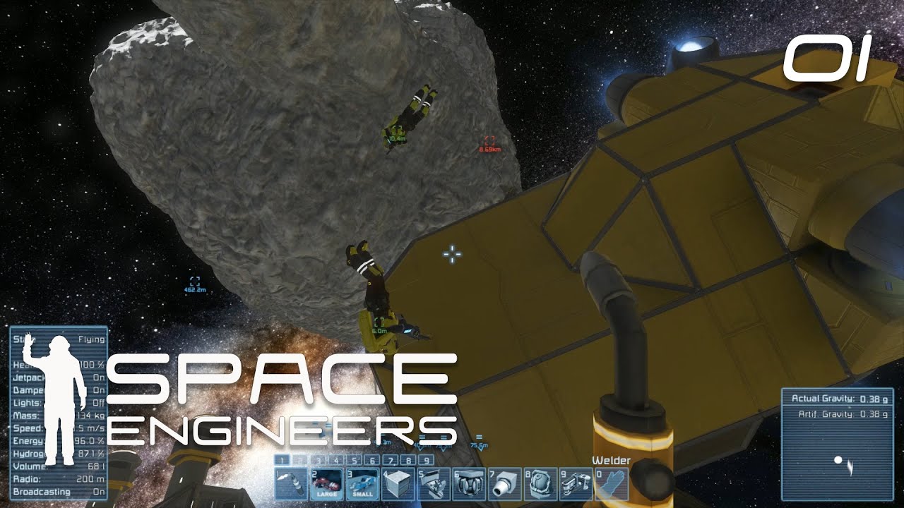 Idiots In Outer Space | Space Engineers #01