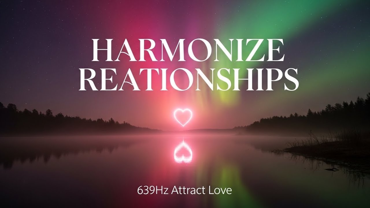 639Hz Harmonize Relationships | Attract Love | Deep Healing Sleep | Aurora River
