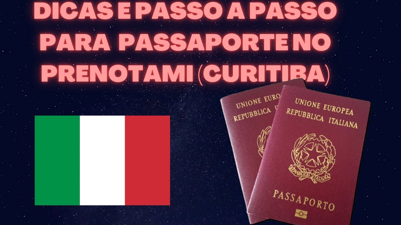 Guia agendamento do passaporte italiano em curitiba