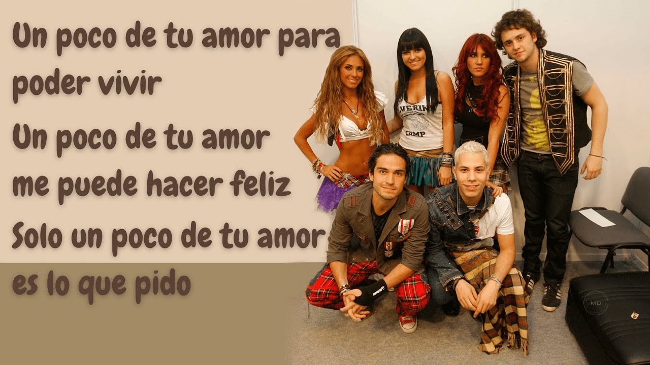 RBD - Un poco de tu amor (Letra)