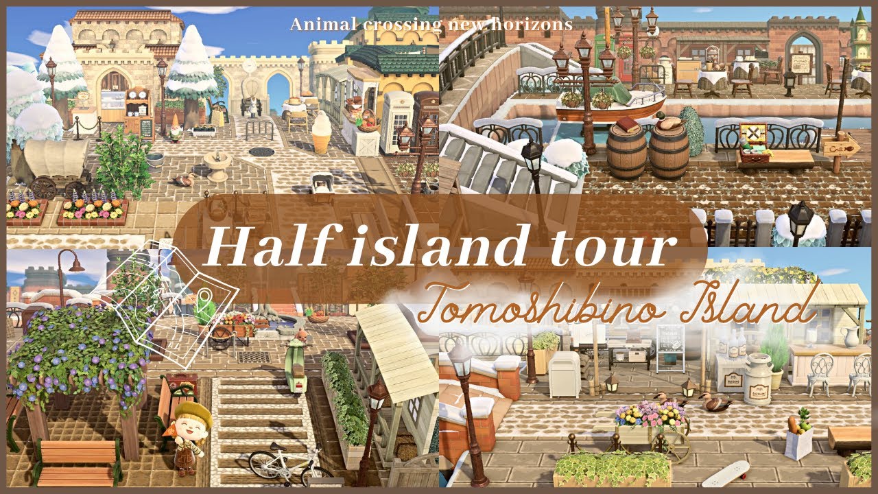 【あつ森】街クリで半分完成した島紹介 Half island tour | 案内所周り～住宅街etc.| Animal crossing new horizons | acnh【島紹介/島クリエイト】