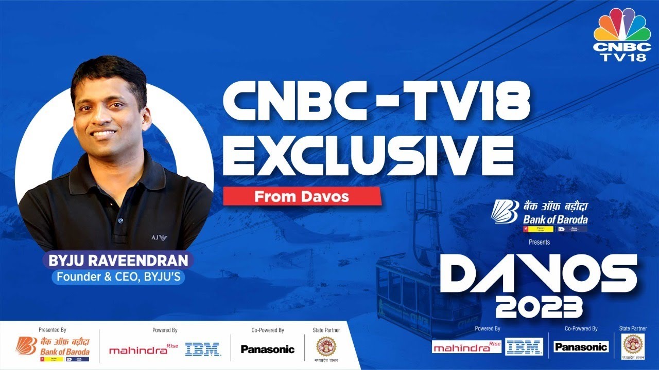 Byju's Byju Raveendran Speaks On Edtech Sector, Company's IPO Plans & More | Davos 2023 | CNBC-TV18
