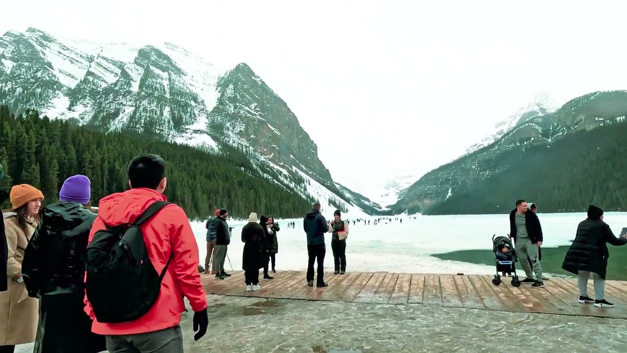 4k | Lake Louise, Alberta | Drone Shots | Relaxing Video