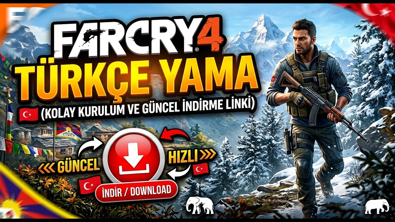 FAR CRY 4 TÜRKÇE YAMA 🇹🇷 (KOLAY KURULUM VE GÜNCEL İNDİRME LİNKİ)