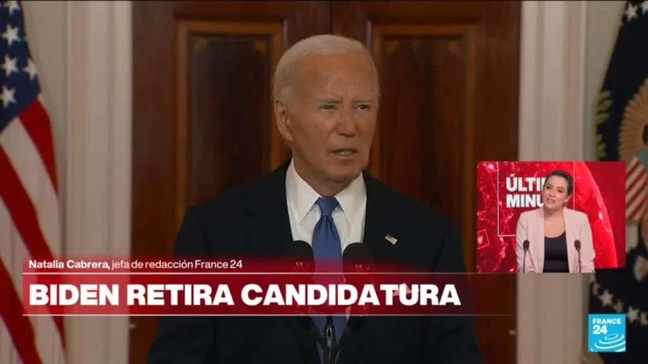 EE. UU. enfrenta la renuncia de la postulación presidencial de Joe Biden • FRANCE 24 Español