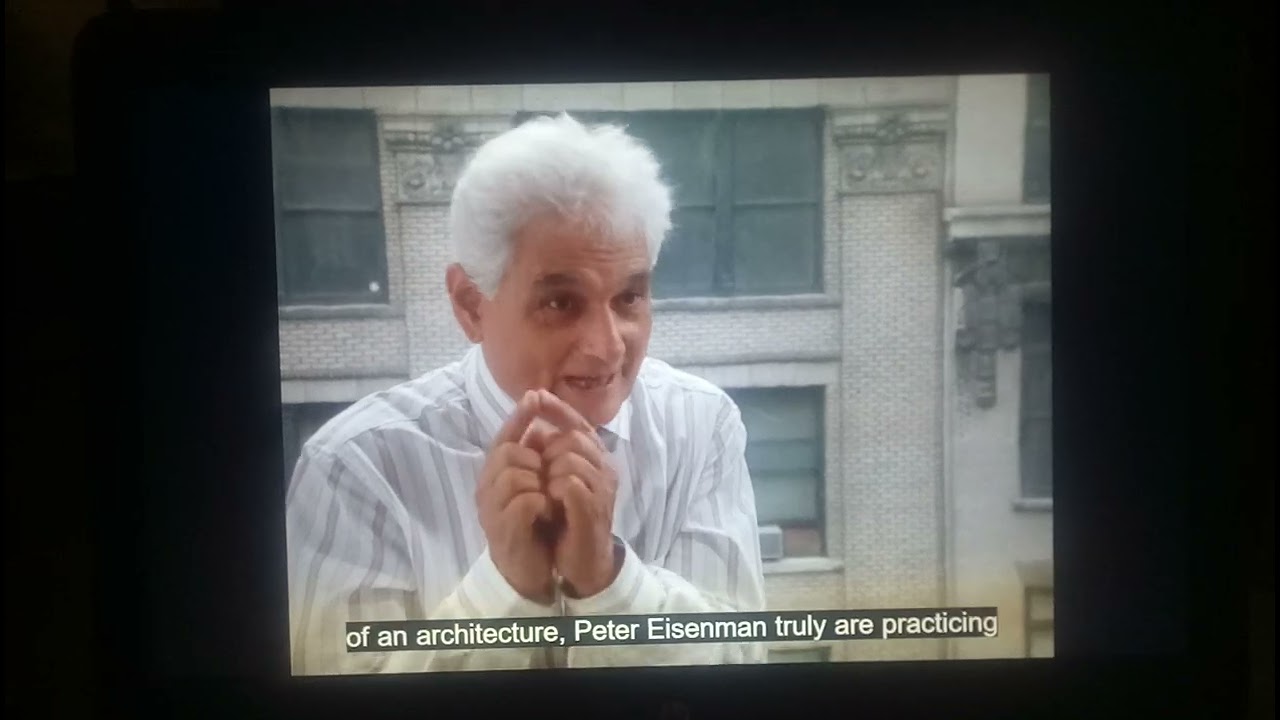 Peter Eisenman and Jacques Derrida (deconstructivist Architecte)