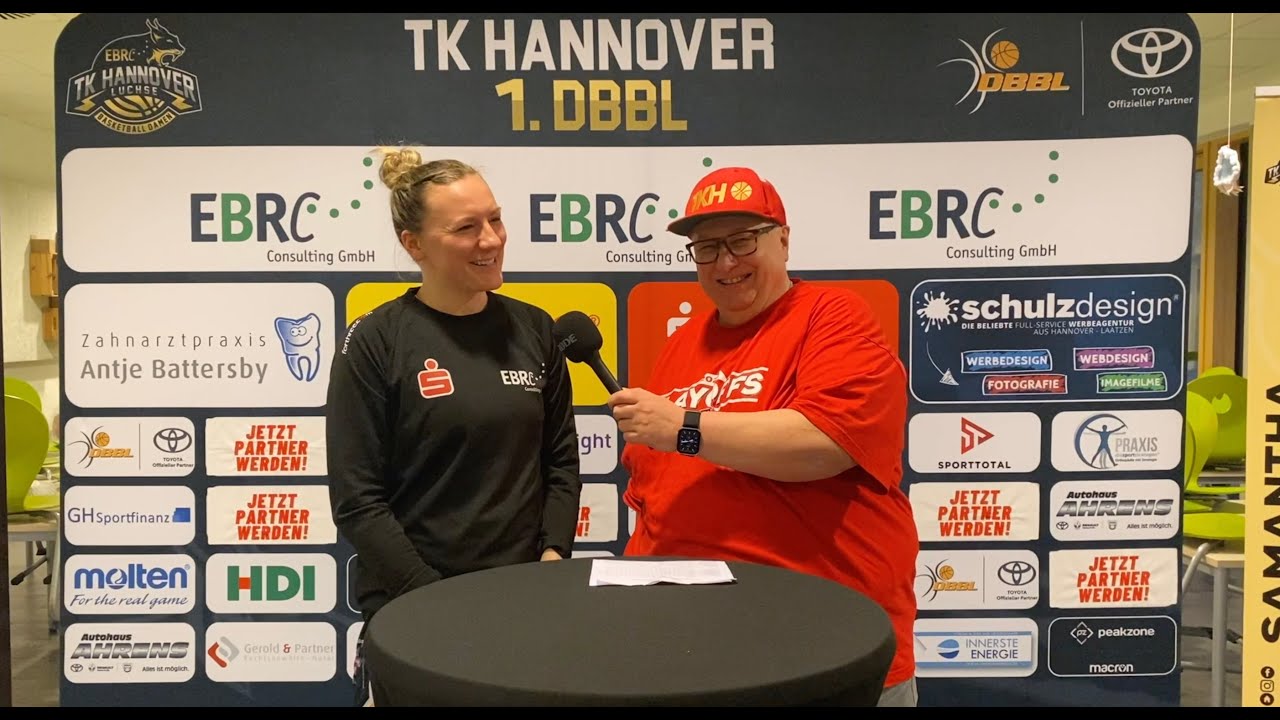 Playoff-Halbfinale | TKH Luchse vs. GiroLive Panthers Osnabr&uuml;ck | Game 1🎤 Finja Schaake im Interview