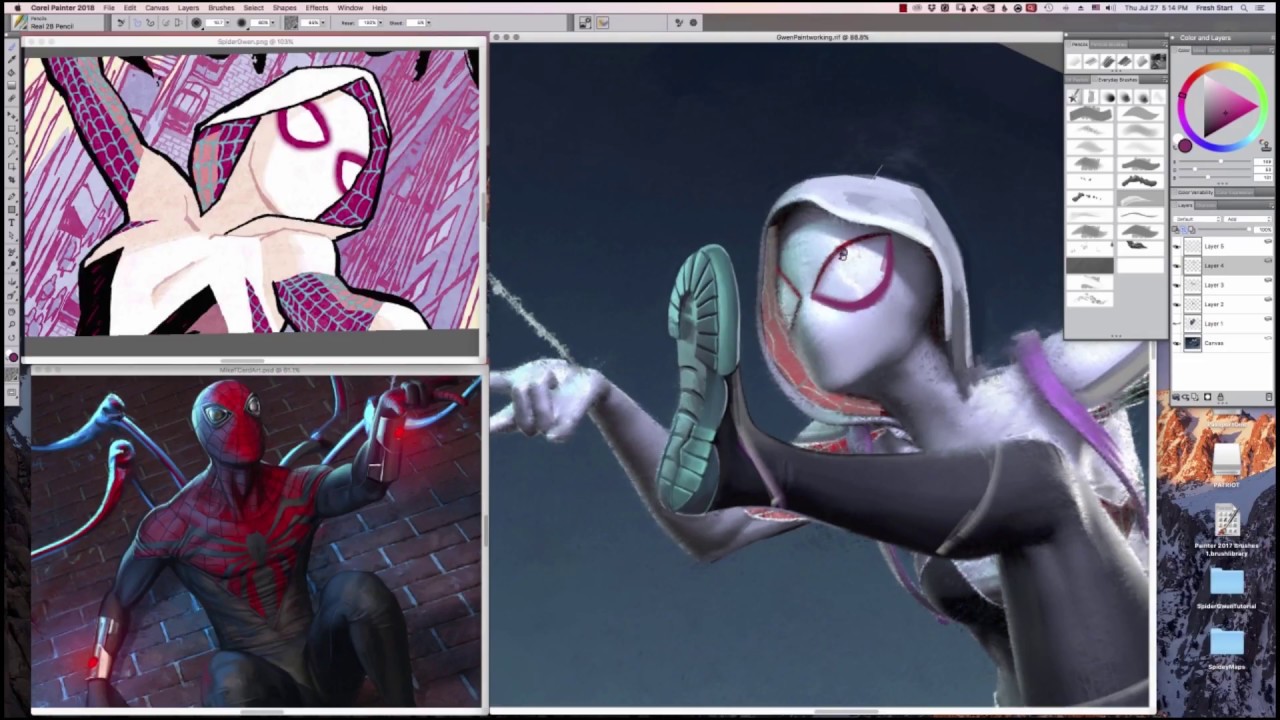 Overpainting a ZBrush Sculpt to Create an Illustration in Corel Painter featuring Mike Thompson