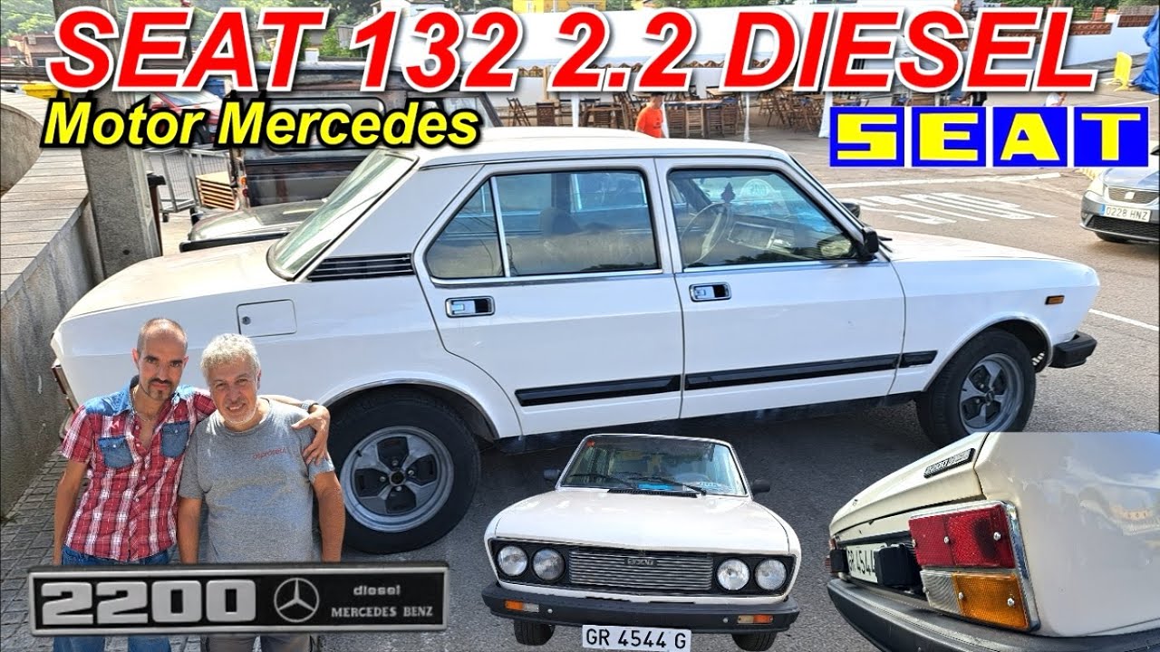 ⛽Seat 132 2.2 D Mercedes Benz. Caro, lujoso y fiable. Serie 3 - 1980. #seat132
