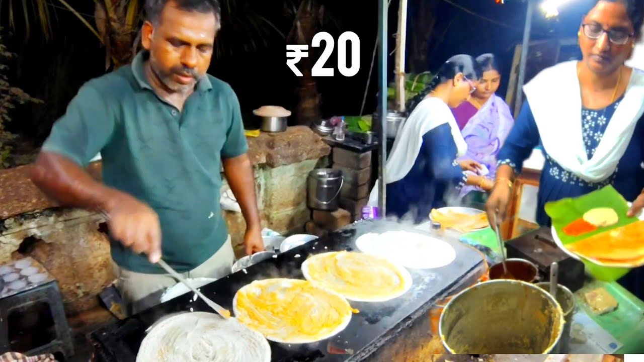 Kavali Famous Karam Dosa | Onion Dosa | Masala Dosa | Indian Street Food #breakfast #karamdosa 
