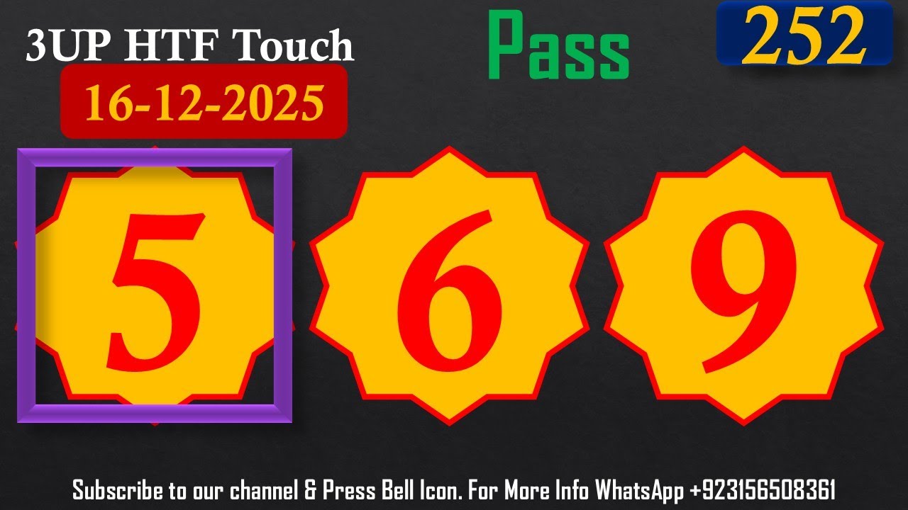 Thailand Lottery 3UP 3 Digit Only First Tip | Saudi Arabia Thailand Game Update 16-12-2025