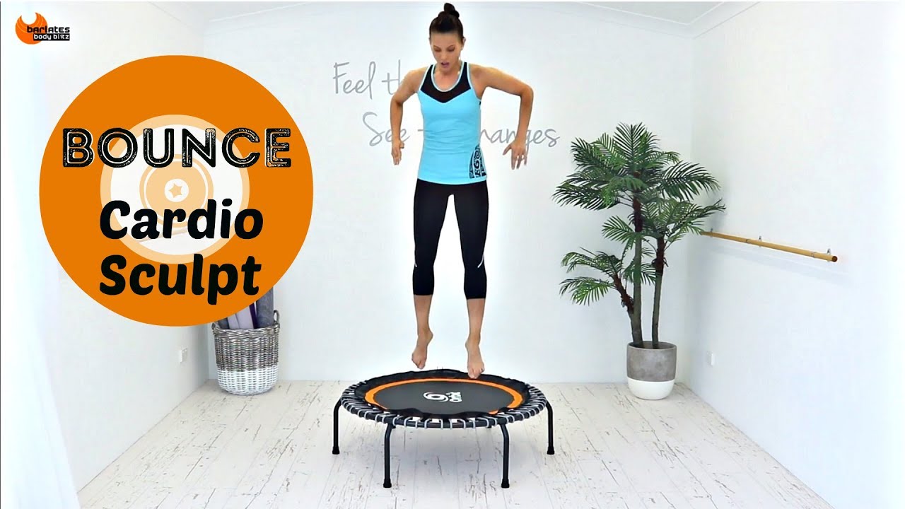 Rebounder Workout Mini Trampoline Workout BARLATES BOUNCE Cardio Sculpt