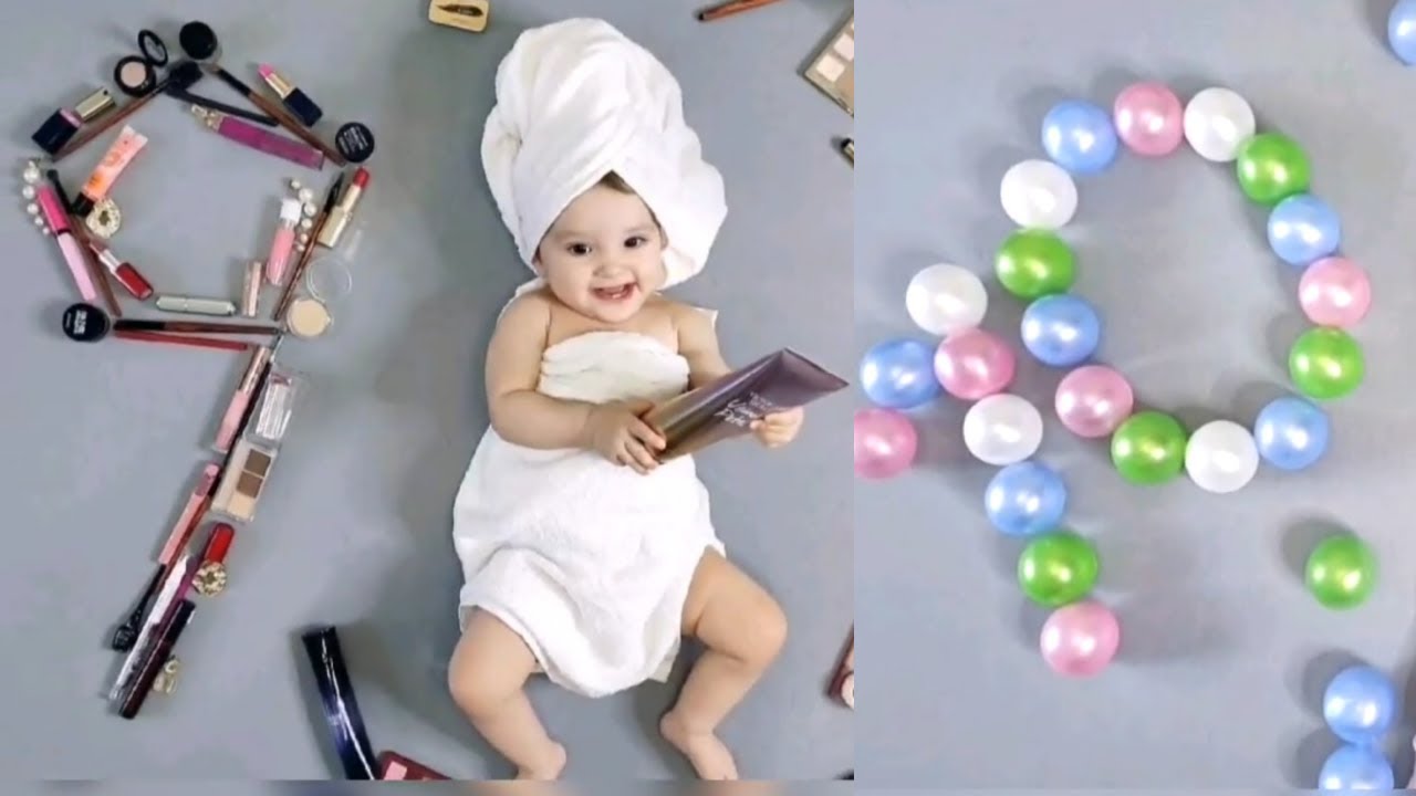 Simple Baby Monthly Birthday Celebrations Ideas | Baby Photoshoot | Ismart thoughts
