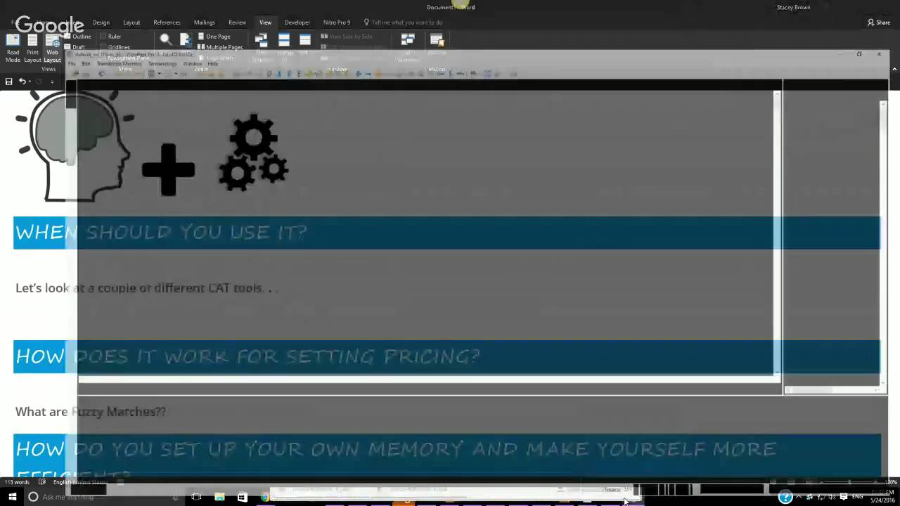 Ah the Memories - Use Translation Memory to Improve Quality