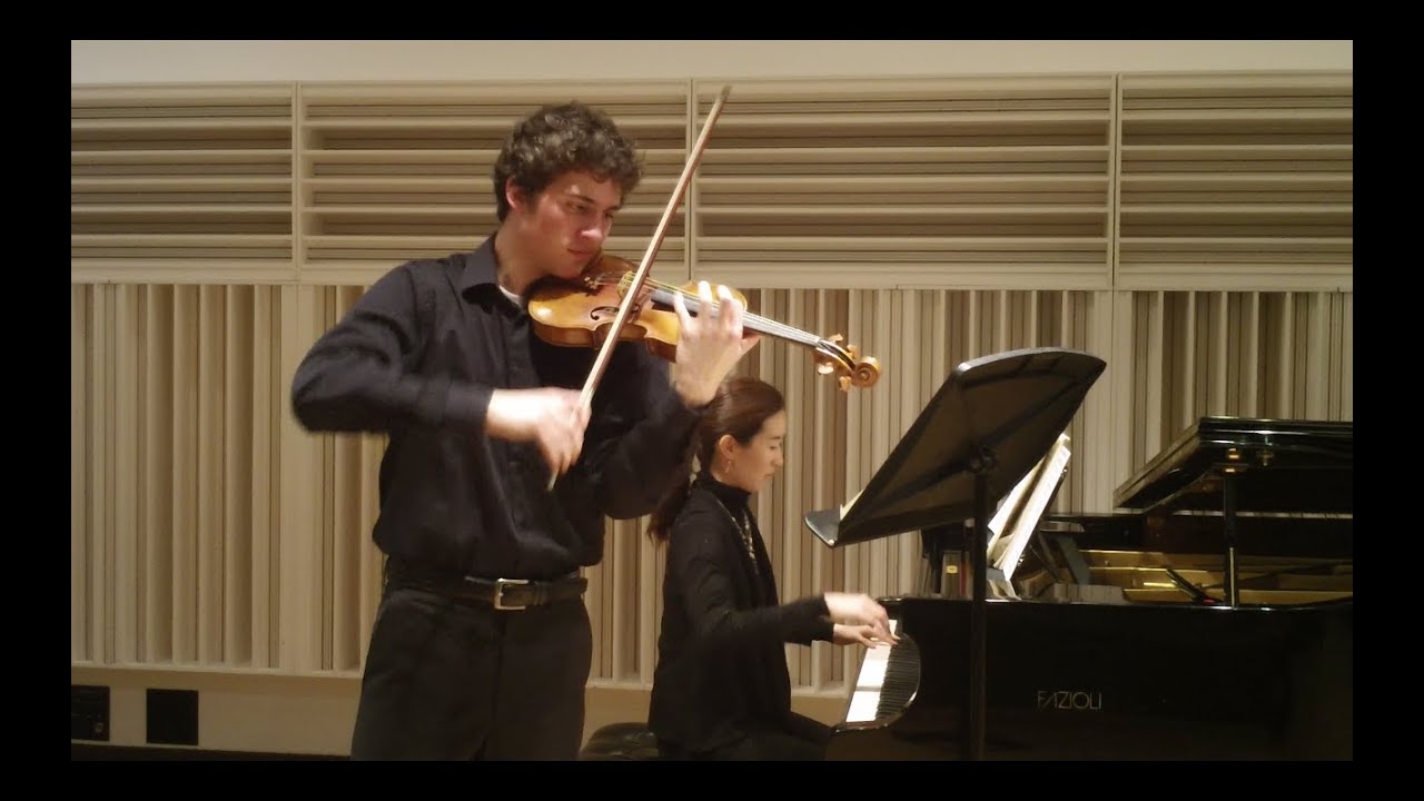 Stephen Tavani, violin: Brahms Sonata No. 1 in G major, Op. 78 I. Vivace ma non troppo