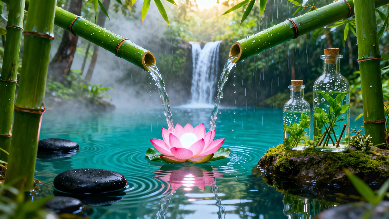 Relaxing Piano Music for Stress Relief + Water Sounds 🌿 Calming Sleep Music, Insomnia Relief, Relax.