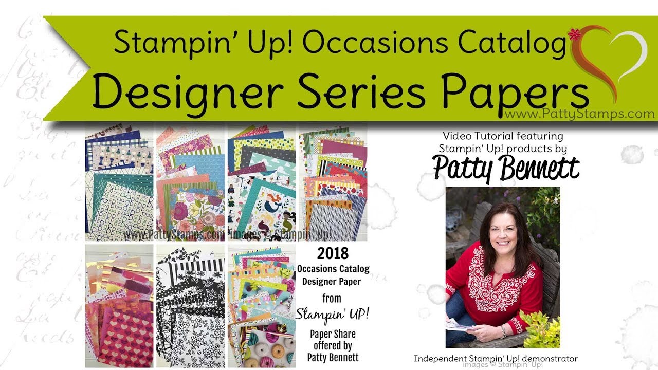 Occasions 2018 Catalog Designer Papers - Stampin' Up!