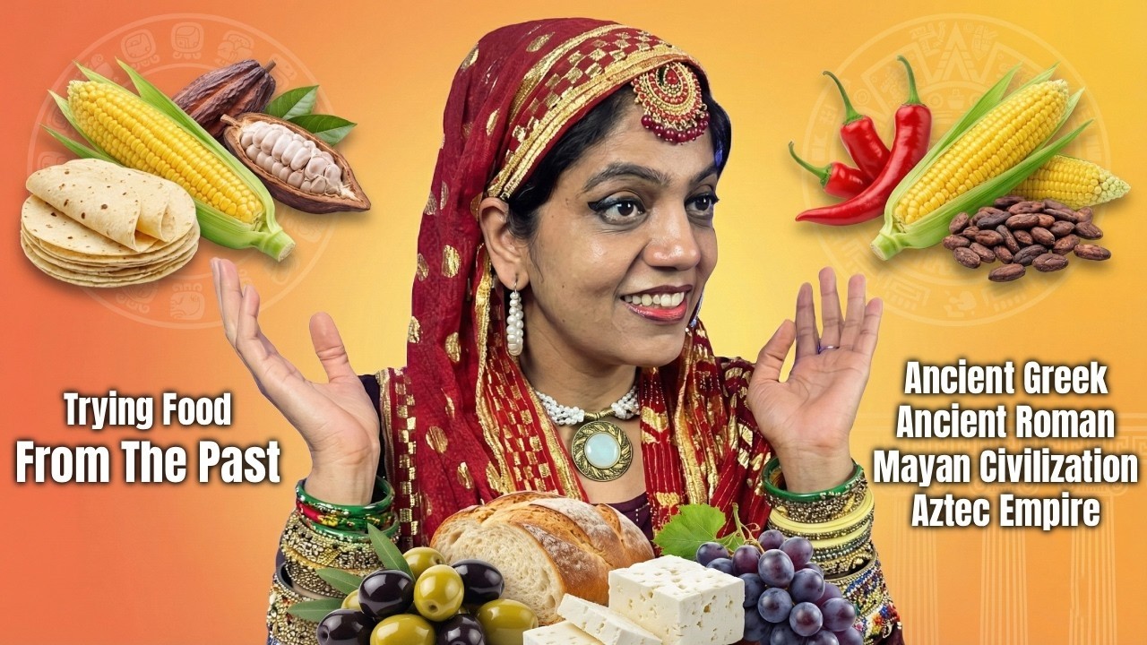 Villagers Try Food from Ancient Empires for the First Time | Greek, Roman, Mayan, Aztec