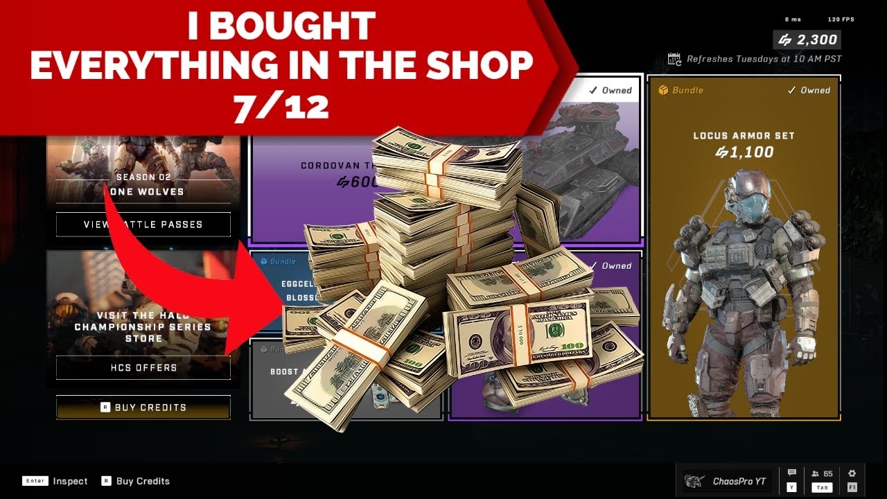 I PURCHASED EVERY SHOP ITEM IN HALO INFINITE EPISODE 2